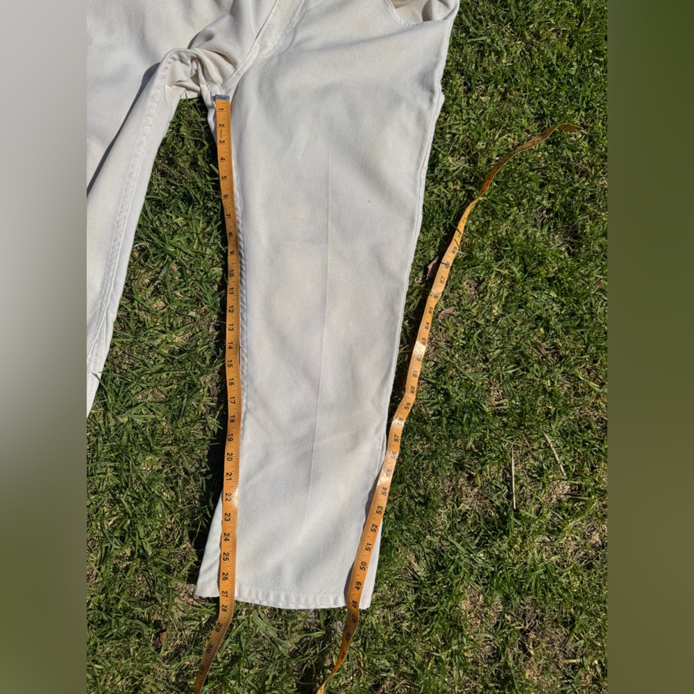 60s Vintage Big E Levi’s Sta-Press White Pants Plus Size - Picture 11 of 14